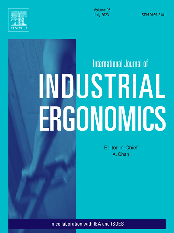 Go to journal home page - International Journal of Industrial Ergonomics